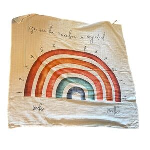 Rainbow Photo Swaddle Blanket